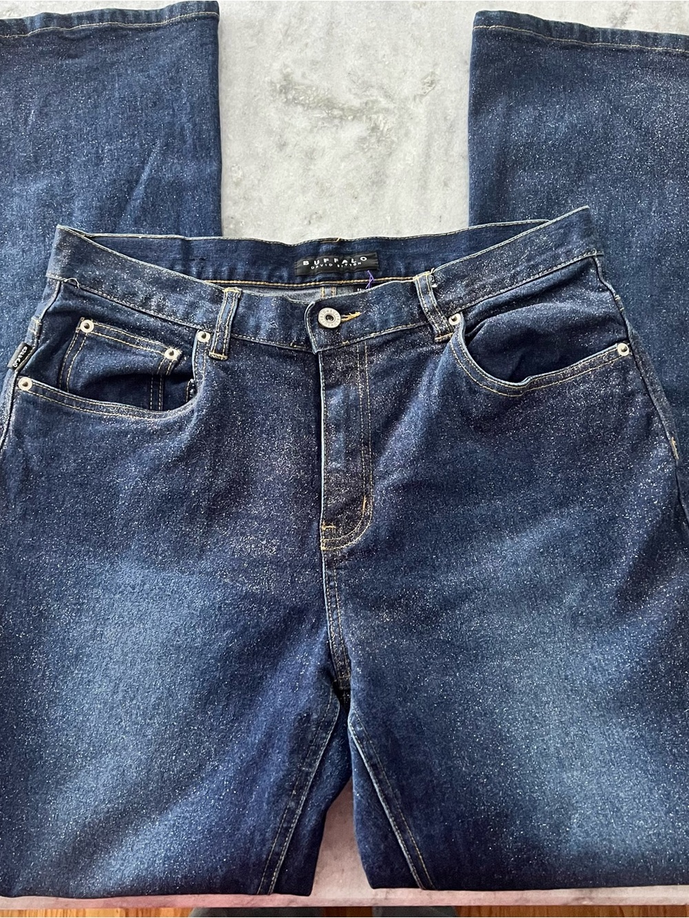 Buffalo SPARKLY Dark Blue Boot Cut Jeans
